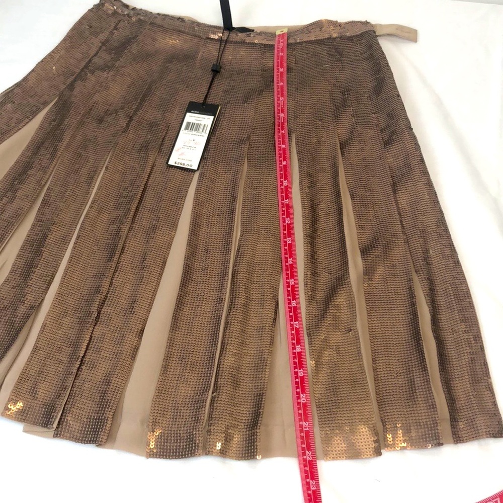 Bcbgmaxazria Pleated sequence skirt.Size-S